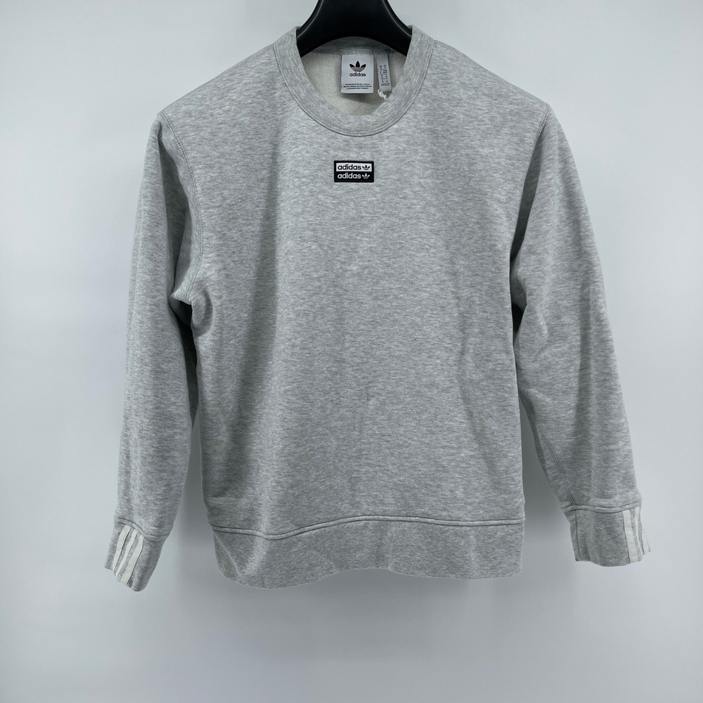Adidas Originals RYV Crew Sweatshirt Mens Medium Gray Trefoil Logo Pullover